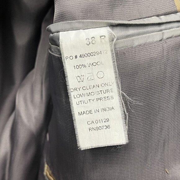 Michael Michael Kors Mens Gray 2 Piece Pinstripe Wool Suit 38R - Picture 4 of 11